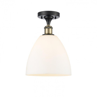 Bristol - 1 Light - 9 inch - Black Antique Brass - Semi-Flush Mount (3442|516-1C-BAB-GBD-91-LED)