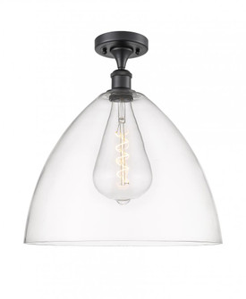 Bristol - 1 Light - 16 inch - Matte Black - Semi-Flush Mount (3442|516-1C-BK-GBD-162)