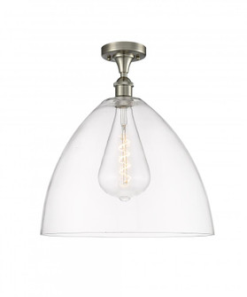 Bristol - 1 Light - 16 inch - Brushed Satin Nickel - Semi-Flush Mount (3442|516-1C-SN-GBD-162)