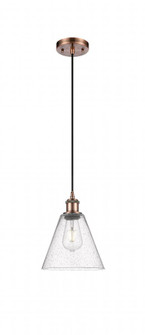 Berkshire - 1 Light - 8 inch - Antique Copper - Cord hung - Mini Pendant (3442|516-1P-AC-GBC-84-LED)