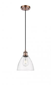 Bristol - 1 Light - 8 inch - Antique Copper - Cord hung - Mini Pendant (3442|516-1P-AC-GBD-752)