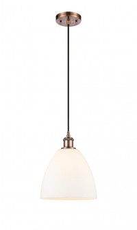 Bristol - 1 Light - 9 inch - Antique Copper - Cord hung - Mini Pendant (3442|516-1P-AC-GBD-91)