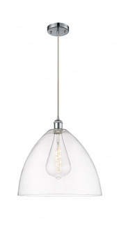Bristol - 1 Light - 16 inch - Polished Chrome - Cord hung - Pendant (3442|516-1P-PC-GBD-162-LED)