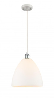 Bristol - 1 Light - 12 inch - White Polished Chrome - Cord hung - Mini Pendant (3442|516-1P-WPC-GBD-121)