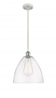 Bristol - 1 Light - 12 inch - White Polished Chrome - Cord hung - Mini Pendant (3442|516-1P-WPC-GBD-122)
