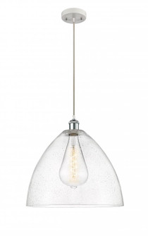 Bristol - 1 Light - 16 inch - White Polished Chrome - Cord hung - Pendant (3442|516-1P-WPC-GBD-164-LED)