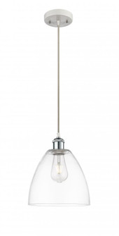 Bristol - 1 Light - 9 inch - White Polished Chrome - Cord hung - Mini Pendant (3442|516-1P-WPC-GBD-92-LED)