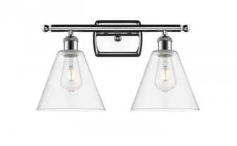 Berkshire - 2 Light - 18 inch - Polished Chrome - Bath Vanity Light (3442|516-2W-PC-GBC-82-LED)