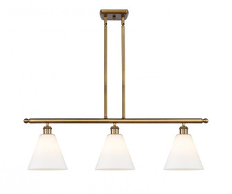 Berkshire - 3 Light - 36 inch - Brushed Brass - Cord hung - Island Light (3442|516-3I-BB-GBC-81-LED)