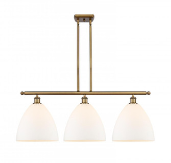 Bristol - 3 Light - 39 inch - Brushed Brass - Stem hung - Island Light (3442|516-3I-BB-GBD-121)