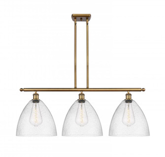 Bristol - 3 Light - 39 inch - Brushed Brass - Stem hung - Island Light (3442|516-3I-BB-GBD-124)