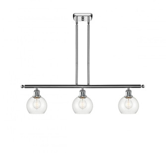 Athens - 3 Light - 36 inch - Polished Chrome - Stem hung - Island Light (3442|516-3I-PC-G122-6)