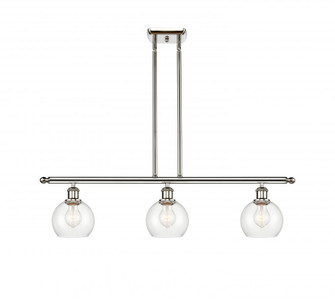 Athens - 3 Light - 36 inch - Polished Nickel - Cord hung - Island Light (3442|516-3I-PN-G122-6-LED)