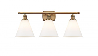 Berkshire - 3 Light - 28 inch - Brushed Brass - Bath Vanity Light (3442|516-3W-BB-GBC-81-LED)