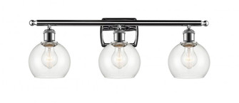 Athens - 3 Light - 26 inch - Polished Chrome - Bath Vanity Light (3442|516-3W-PC-G122-6)