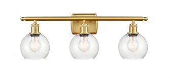 Athens - 3 Light - 26 inch - Satin Gold - Bath Vanity Light (3442|516-3W-SG-G124-6)