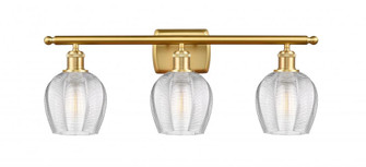 Norfolk - 3 Light - 26 inch - Satin Gold - Bath Vanity Light (3442|516-3W-SG-G462-6-LED)