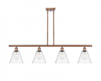 Berkshire - 4 Light - 48 inch - Antique Copper - Stem hung - Island Light (3442|516-4I-AC-GBC-82-LED)