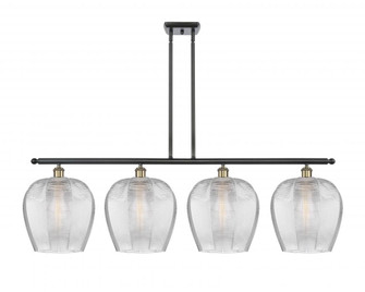 Norfolk - 4 Light - 50 inch - Black Antique Brass - Stem hung - Island Light (3442|516-4I-BAB-G462-12)