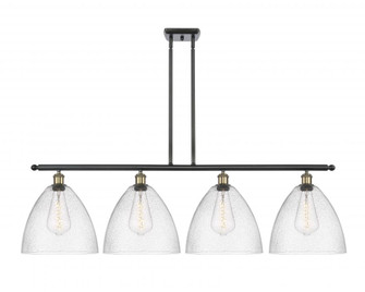 Bristol - 4 Light - 50 inch - Black Antique Brass - Stem hung - Island Light (3442|516-4I-BAB-GBD-124-LED)