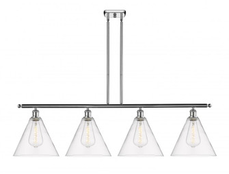 Berkshire - 4 Light - 50 inch - Polished Chrome - Stem hung - Island Light (3442|516-4I-PC-GBC-122-LED)