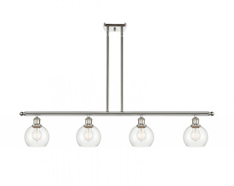 Athens - 4 Light - 48 inch - Polished Nickel - Cord hung - Island Light (3442|516-4I-PN-G122-6-LED)