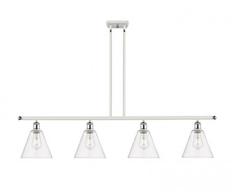 Berkshire - 4 Light - 48 inch - White Polished Chrome - Stem hung - Island Light (3442|516-4I-WPC-GBC-82-LED)