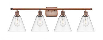 Berkshire - 4 Light - 38 inch - Antique Copper - Bath Vanity Light (3442|516-4W-AC-GBC-82)