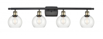 Athens - 4 Light - 36 inch - Black Antique Brass - Bath Vanity Light (3442|516-4W-BAB-G122-6-LED)