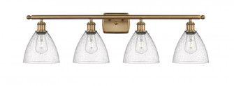 Bristol - 4 Light - 38 inch - Brushed Brass - Bath Vanity Light (3442|516-4W-BB-GBD-754-LED)
