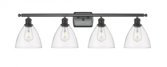 Bristol - 4 Light - 38 inch - Matte Black - Bath Vanity Light (3442|516-4W-BK-GBD-752)