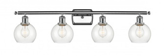 Athens - 4 Light - 36 inch - Polished Chrome - Bath Vanity Light (3442|516-4W-PC-G122-6-LED)