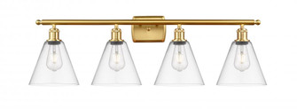 Berkshire - 4 Light - 38 inch - Satin Gold - Bath Vanity Light (3442|516-4W-SG-GBC-82)