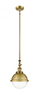 Hampden - 1 Light - 9 inch - Brushed Brass - Stem Hung - Adjustable Mini Pendant (3442|206-BB-HFS-82-BB-LED)