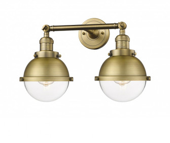 Hampden - 2 Light - 18 inch - Brushed Brass - Adjustable Bath Vanity Light (3442|208-BB-HFS-62-BB-LED)