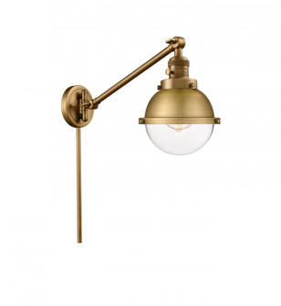Hampden - 1 Light - 7 inch - Brushed Brass -Adjustable Swing Arm (3442|237-BB-HFS-62-BB-LED)