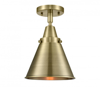 Appalachian - 1 Light - 8 inch - Antique Brass - Flush Mount (3442|447-1C-AB-M13-AB-LED)
