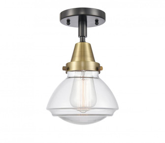 Olean - 1 Light - 7 inch - Black Antique Brass - Semi-Flush Mount (3442|447-1C-BAB-G322-LED)
