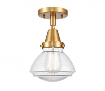 Olean - 1 Light - 7 inch - Satin Gold - Semi-Flush Mount (3442|447-1C-SG-G322-LED)