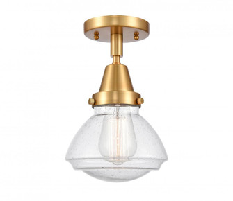 Olean - 1 Light - 7 inch - Satin Gold - Semi-Flush Mount (3442|447-1C-SG-G324-LED)