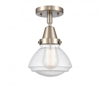 Olean - 1 Light - 7 inch - Brushed Satin Nickel - Semi-Flush Mount (3442|447-1C-SN-G324)