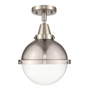 Hampden - 1 Light - 9 inch - Brushed Satin Nickel - Semi-Flush Mount (3442|447-1C-SN-HFS-82-SN)