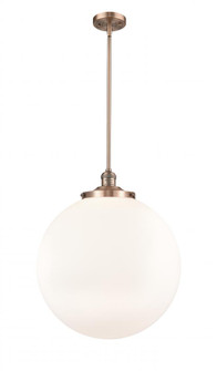 Beacon - 1 Light - 18 inch - Antique Copper - Stem Hung - Pendant (3442|201S-AC-G201-18)
