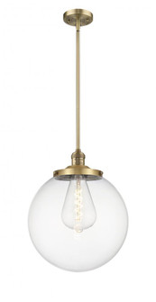 Beacon - 1 Light - 14 inch - Brushed Brass - Stem Hung - Pendant (3442|201S-BB-G202-14)