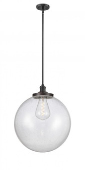 Beacon - 1 Light - 18 inch - Oil Rubbed Bronze - Stem Hung - Pendant (3442|201S-OB-G204-18-LED)