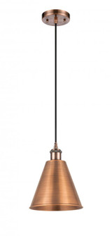 Berkshire - 1 Light - 8 inch - Antique Copper - Cord hung - Mini Pendant (3442|516-1P-AC-MBC-8-AC)
