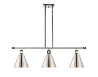 Berkshire - 3 Light - 36 inch - Polished Nickel - Stem hung - Island Light (3442|516-3I-PN-MBC-8-PN)