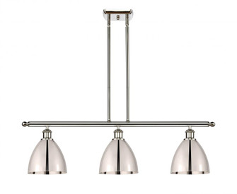 Bristol - 3 Light - 36 inch - Polished Nickel - Stem hung - Island Light (3442|516-3I-PN-MBD-75-PN-LED)