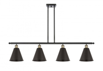 Berkshire - 4 Light - 48 inch - Black Antique Brass - Stem hung - Island Light (3442|516-4I-BAB-MBC-8-BK-LED)