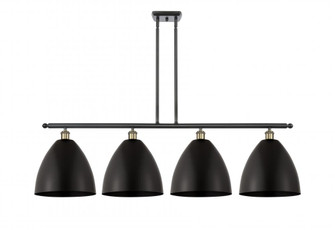 Bristol - 4 Light - 50 inch - Black Antique Brass - Stem hung - Island Light (3442|516-4I-BAB-MBD-12-BK-LED)
